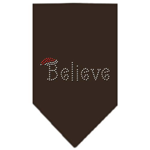 Believe Rhinestone Bandana Cocoa Small